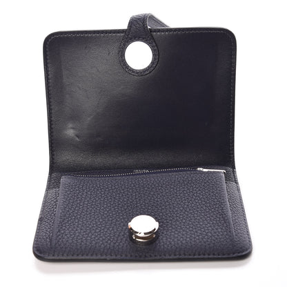 Hermes Togo Dogon Compact Wallet Bleu Nuit 5 of 11
