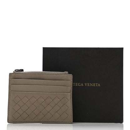 Bottega Veneta Calfskin Intrecciato Zip Card Holder Shadow 13 of 13