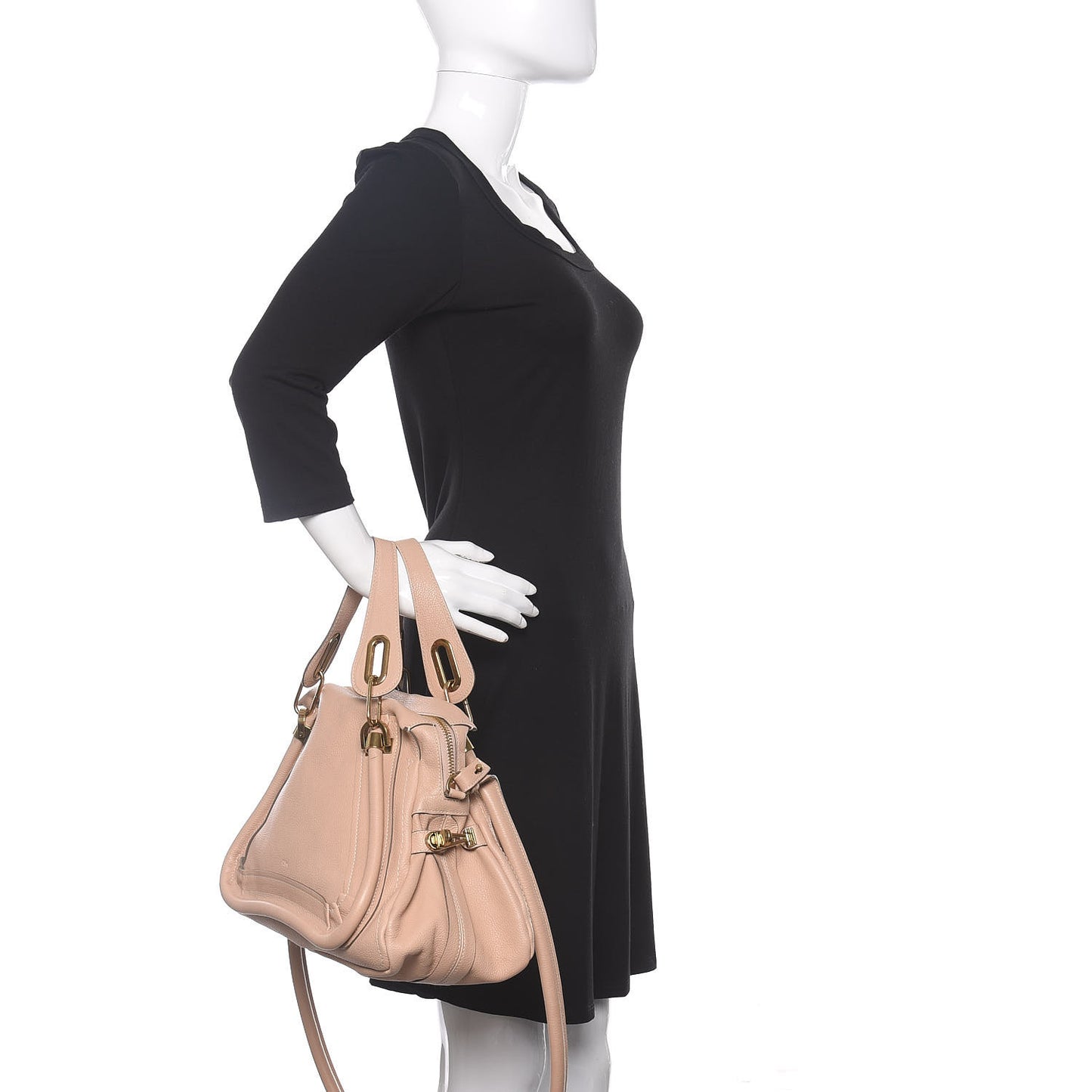 Calfskin Medium Paraty Blush Nude