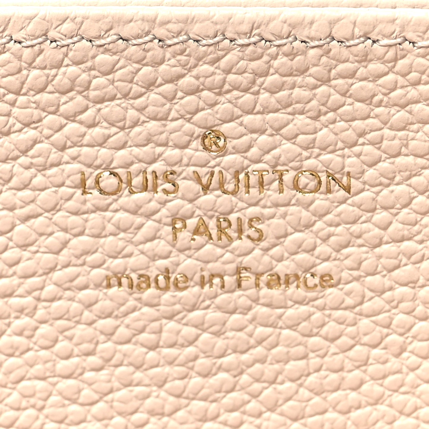 LOUIS VUITTON Empreinte Monogram Giant By The Pool Zippy Wallet Cream Saffron