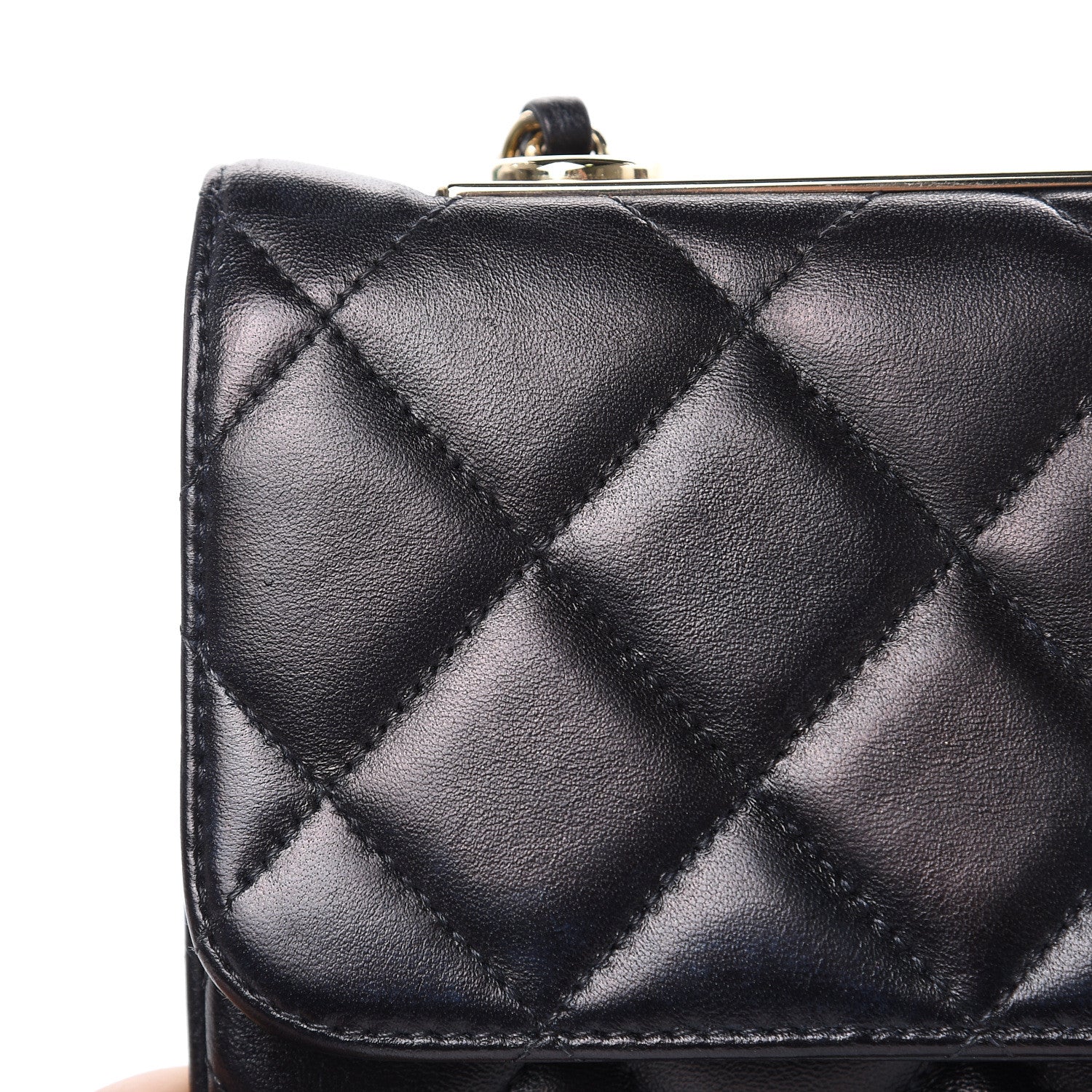 Chanel Lambskin Quilted Medium Trendy CC Flap Black 12 of 16