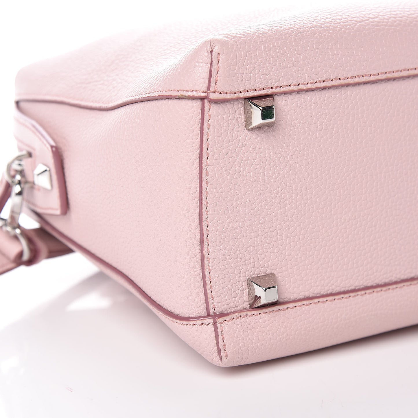 Grained Calfskin Medium Ella Boston Pale Mauve