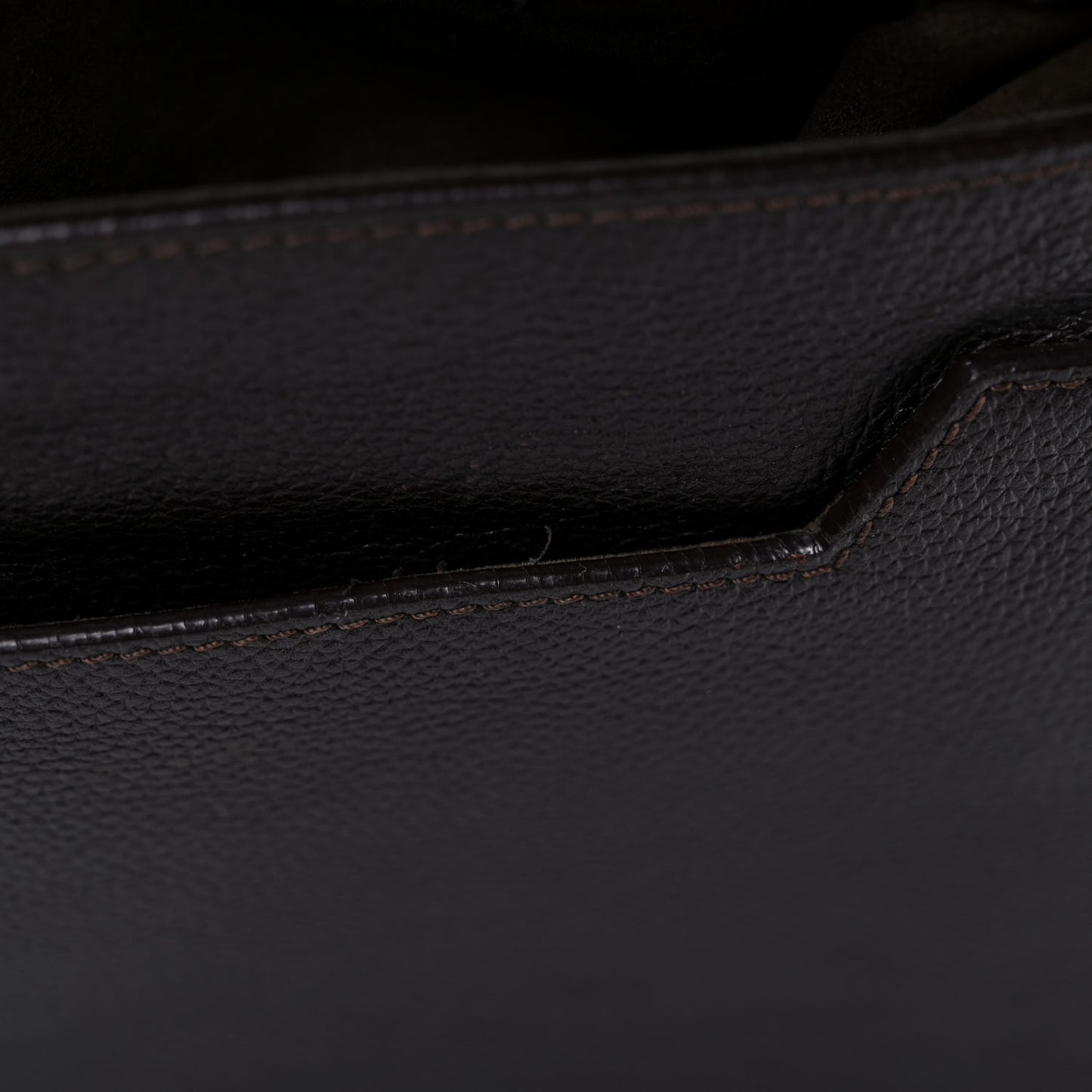Grained Calfskin Medium Jennifer Dark Brown