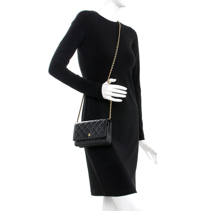 Chanel Caviar Quilted Wallet On Chain WOC Black 2 of 8