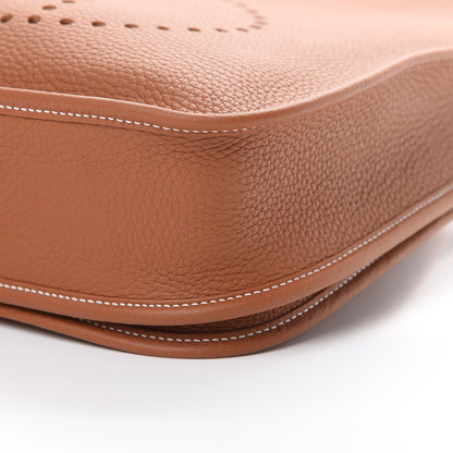 Hermes Taurillon Clemence Evelyne III PM Gold 6 of 10