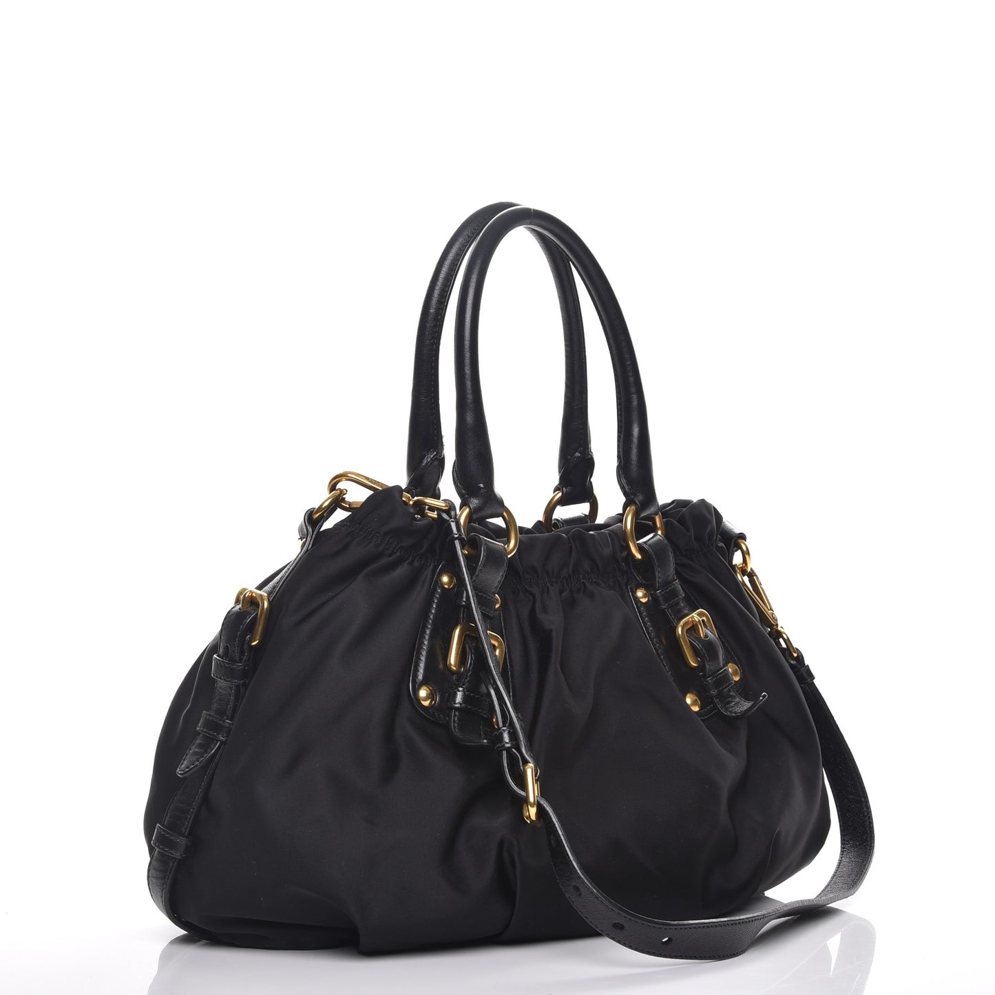 Tessuto Nylon Jacquard Logo Tote Nero Black