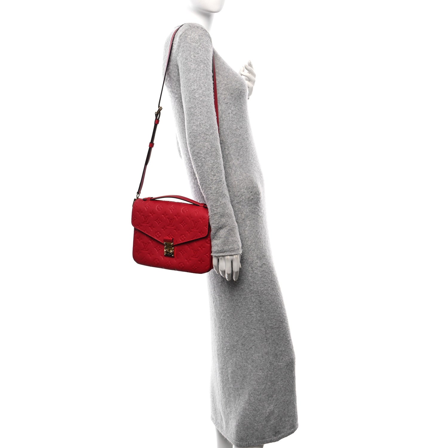 Louis Vuitton Empreinte Pochette Metis Scarlet 2 of 12