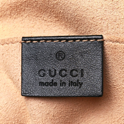 Gucci Calfskin Matelasse Small GG Marmont Chain Shoulder Bag Black 6 of 13