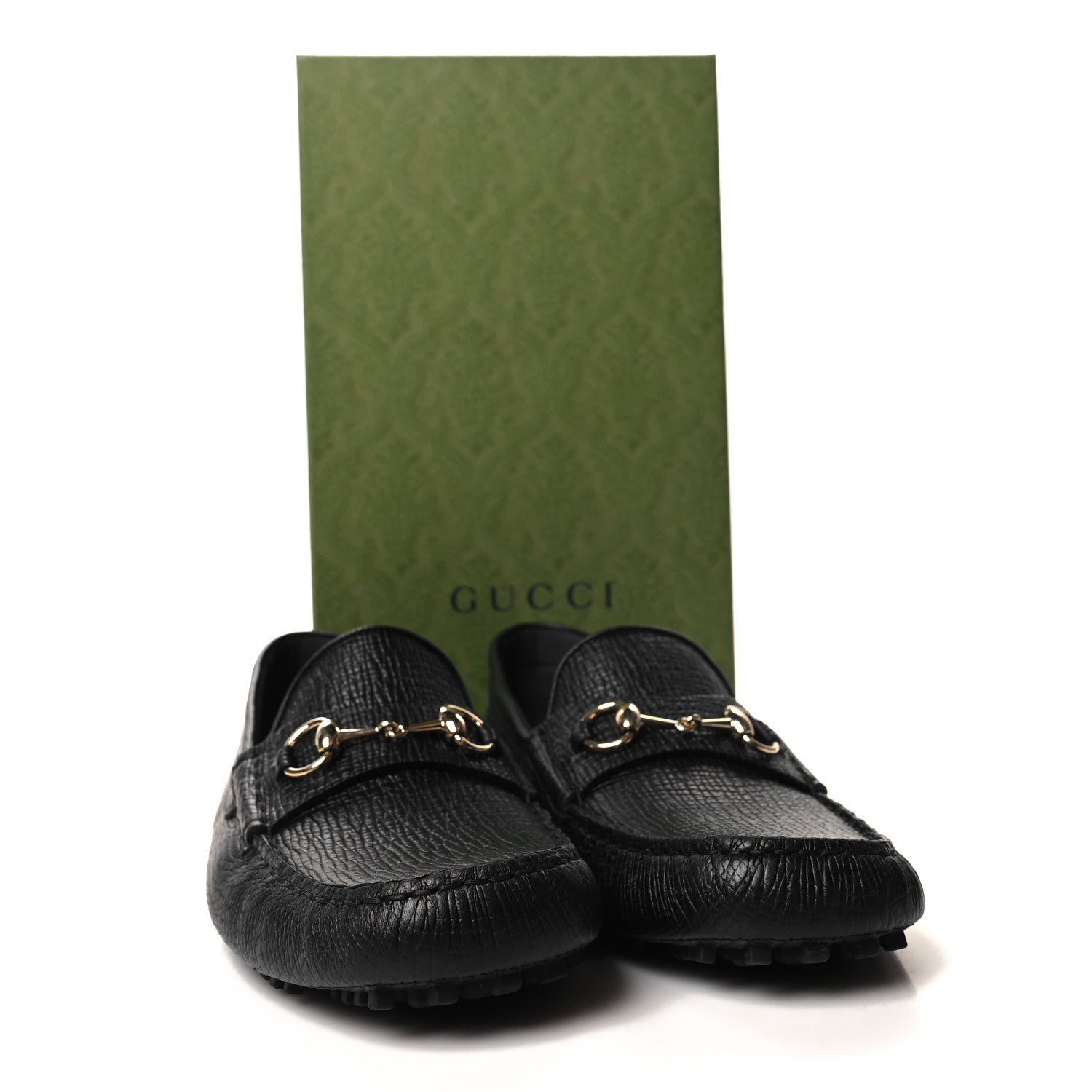 Gucci Calfskin Mens Horsebit Alcapulco Moccasins 11.5 Black 9 of 9