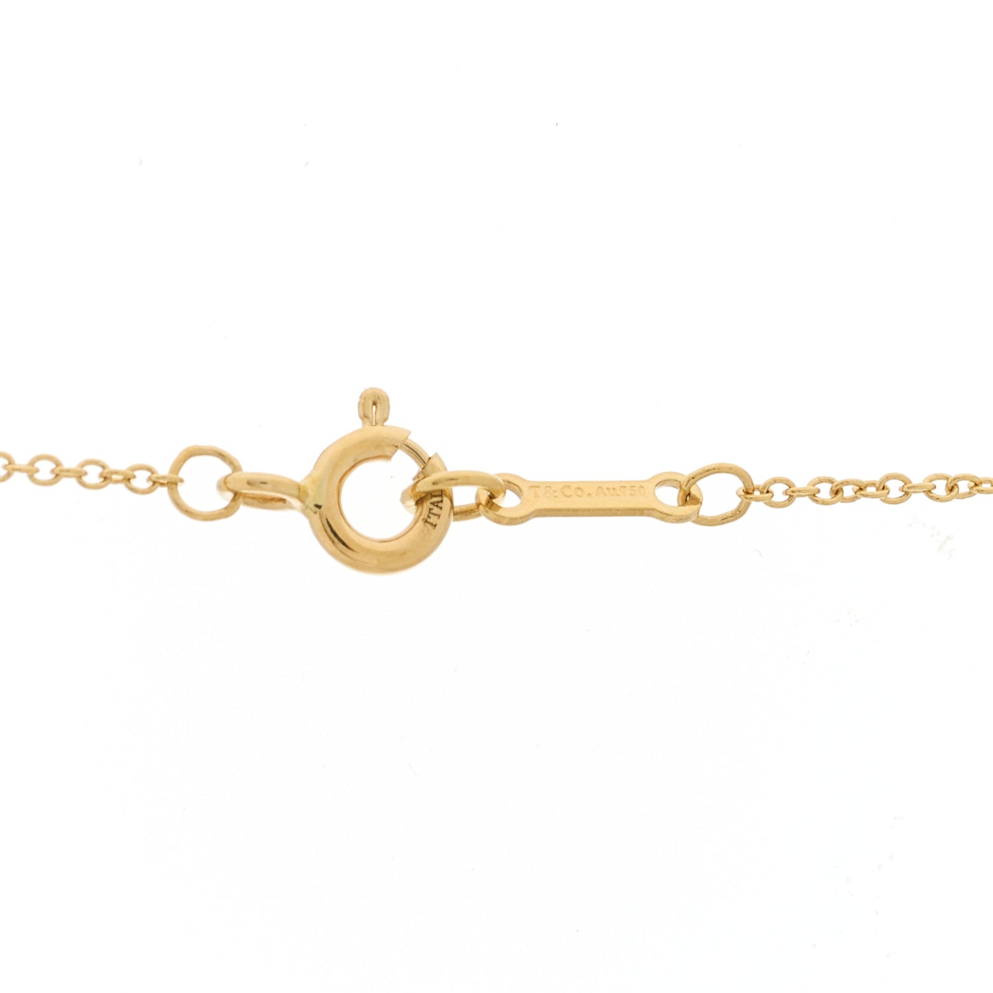 18k Yellow Gold Paloma Picasso Large Melody Circle Pendant Necklace