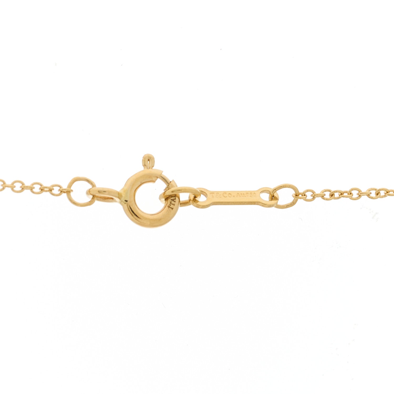 Tiffany 18k Yellow Gold Paloma Picasso Large Melody Circle Pendant Necklace 5 of 6