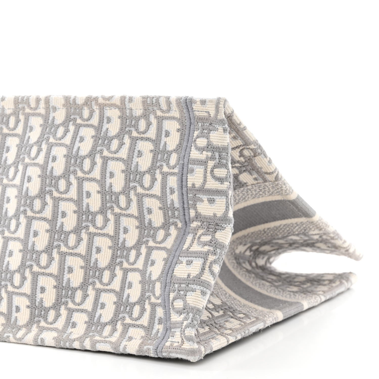 Christian Dior Oblique Medium Book Tote Grey 10 of 13