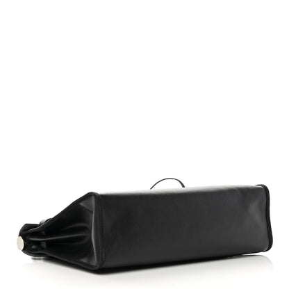 Hermes Toile H Berline Vache Hunter Herbag Zip PM 31 Black Ecru 5 of 15