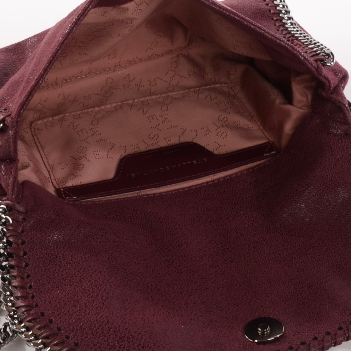Shaggy Deer Mini Falabella Shoulder Bag Plum