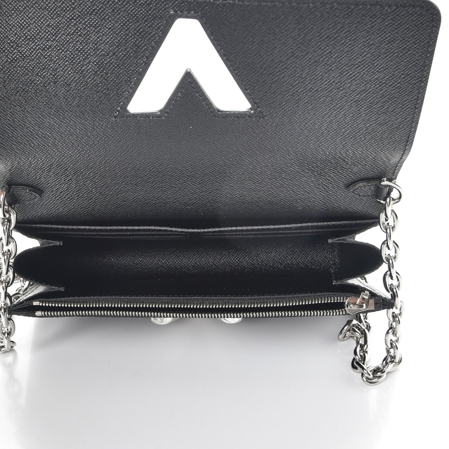 Epi Twist Chain Wallet Black