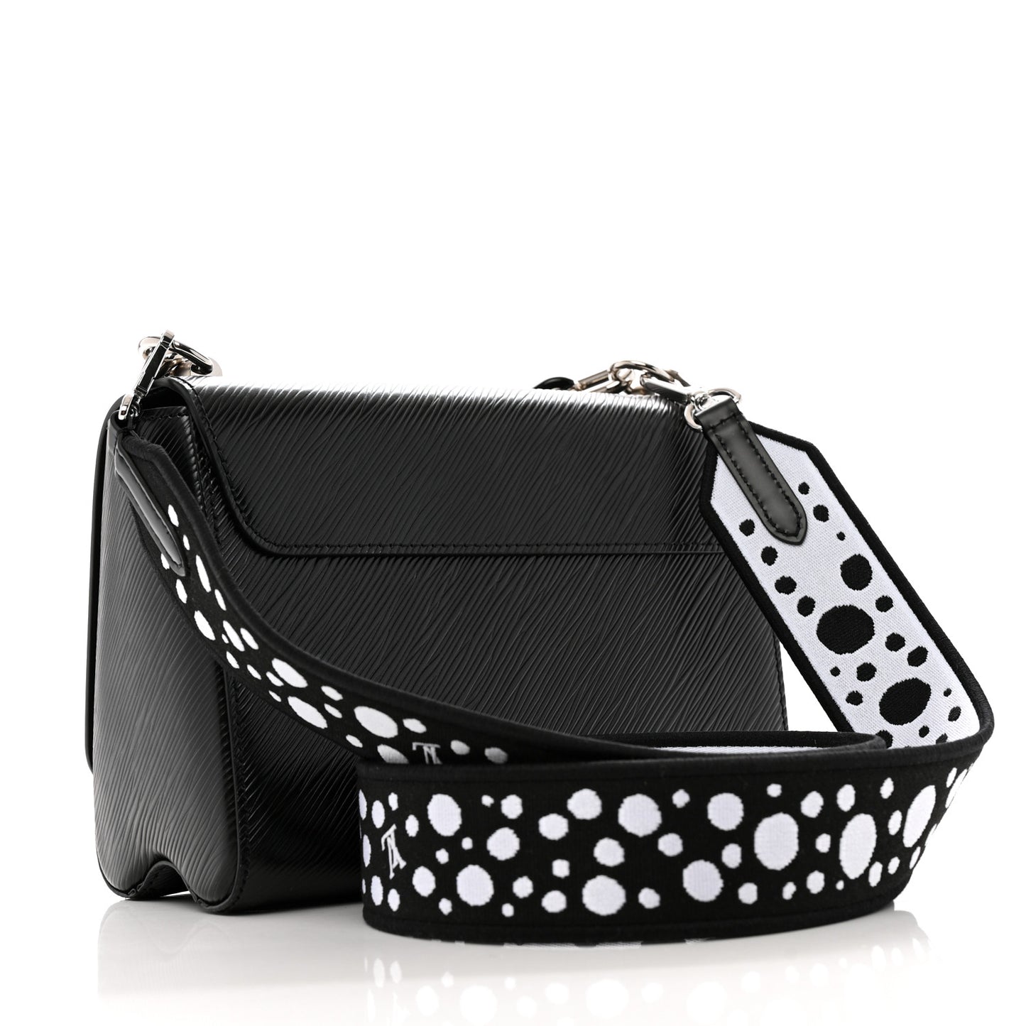 LV X YK Epi Infinity Dots Twist Shoulder Bag MM Black