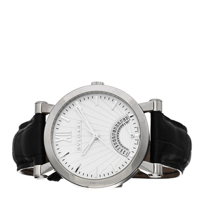 Bulgari Stainless Steel Alligator 42mm Sotirio Retrograde Date Automatic Watch 2 of 6