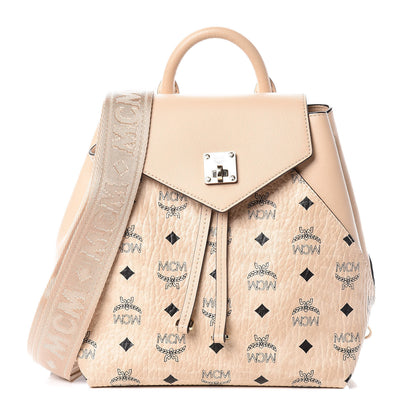 MCM Visetos Small Essential Backpack Beige 1 of 11