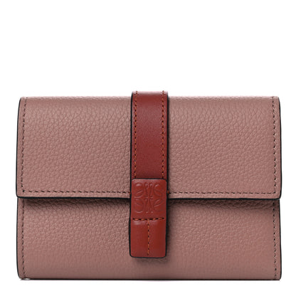 Loewe Grained Calfskin Compact Zip Wallet Dark Blush 1 of 6