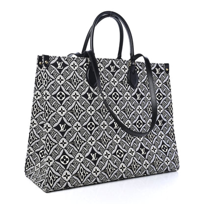 Louis Vuitton Jacquard Since 1854 Onthego GM Grey 2 of 9