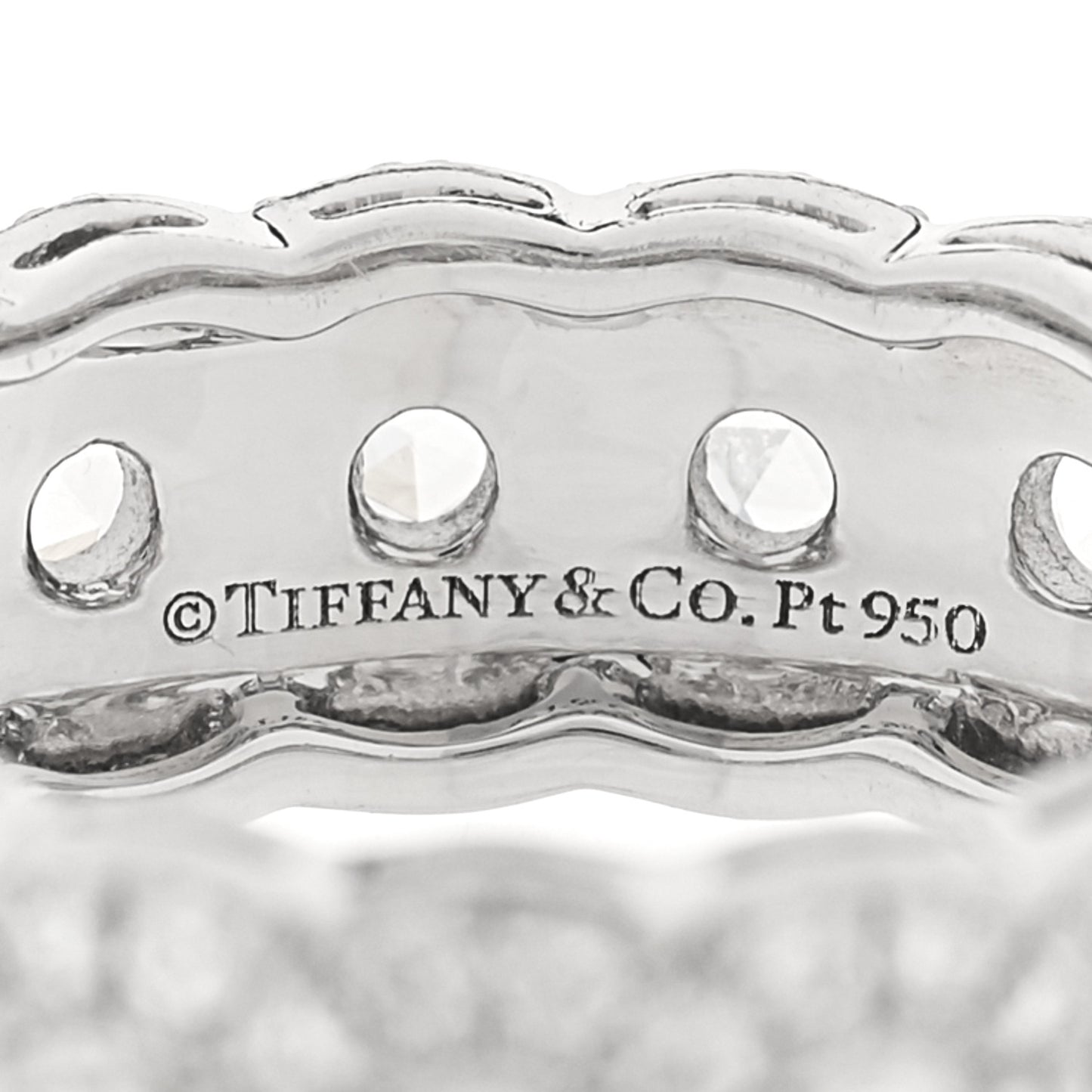 Platinum Diamond Cobblestone Ring 48 4.5