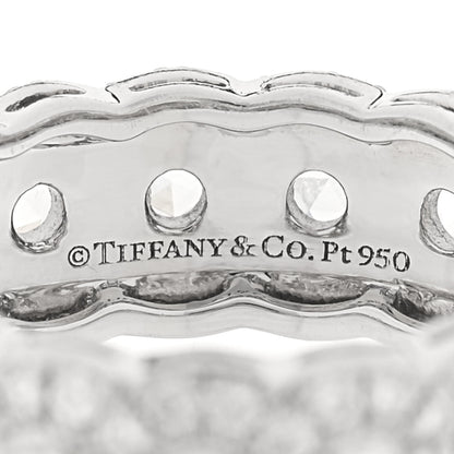 Tiffany Platinum Diamond Cobblestone Ring 48 4.5 4 of 4