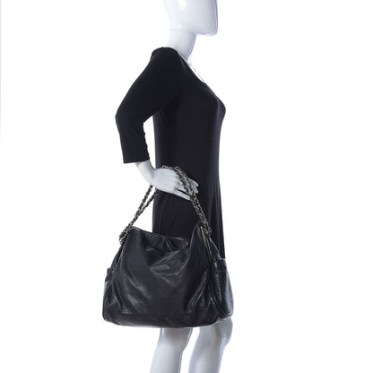 Chanel Lambskin Ultimate Soft Hobo Black 2 of 14