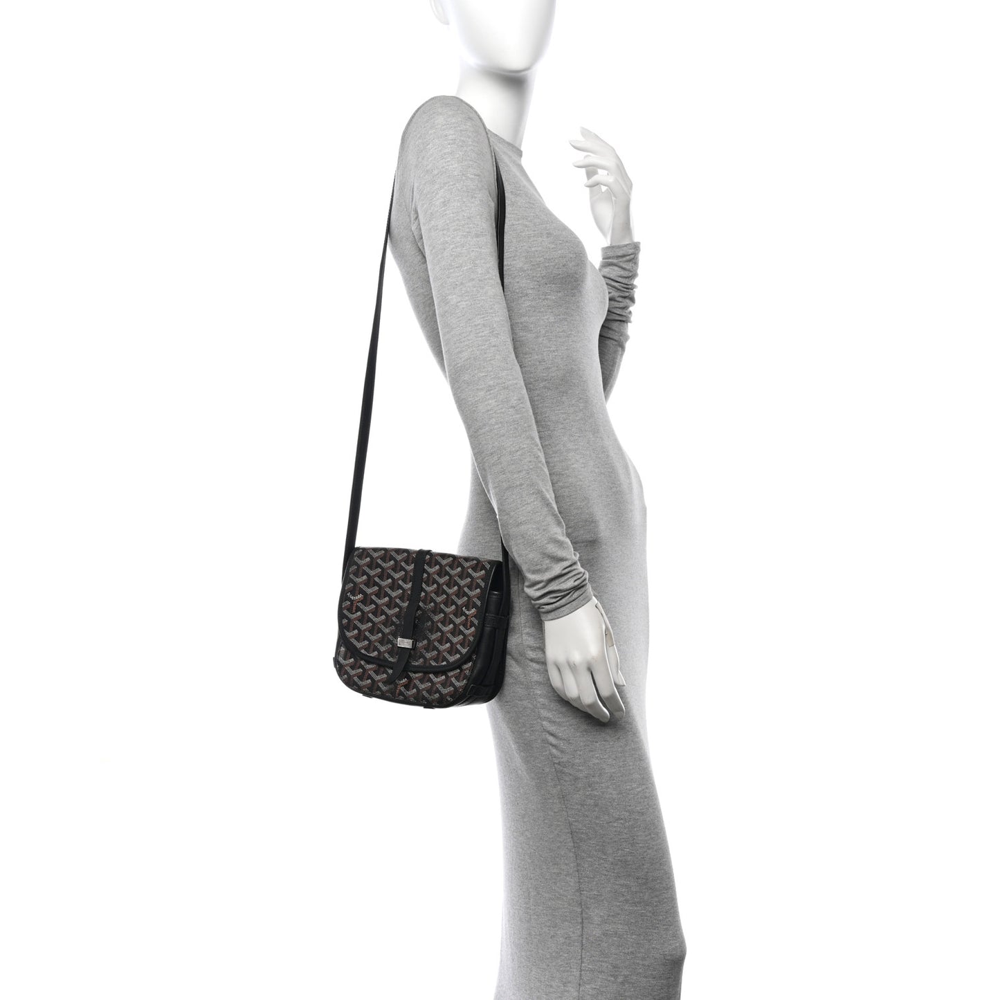 Goyardine Belvedere II PM Messenger Bag Black