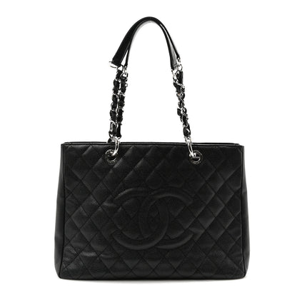 Chanel Caviar Quilted Grand Shopping Tote GST Black 1 of 10