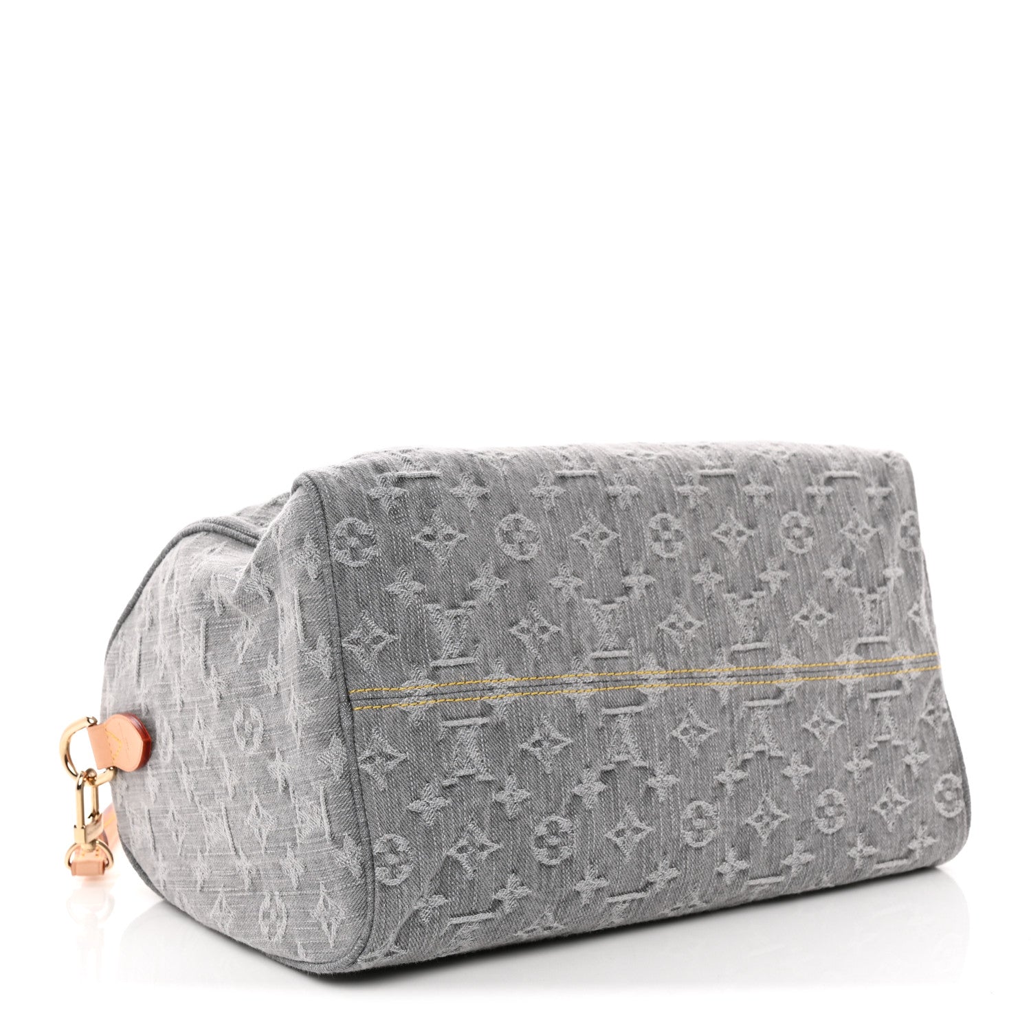 Louis Vuitton Monogram Denim Speedy Soft 30 Washed Gray 4 of 9
