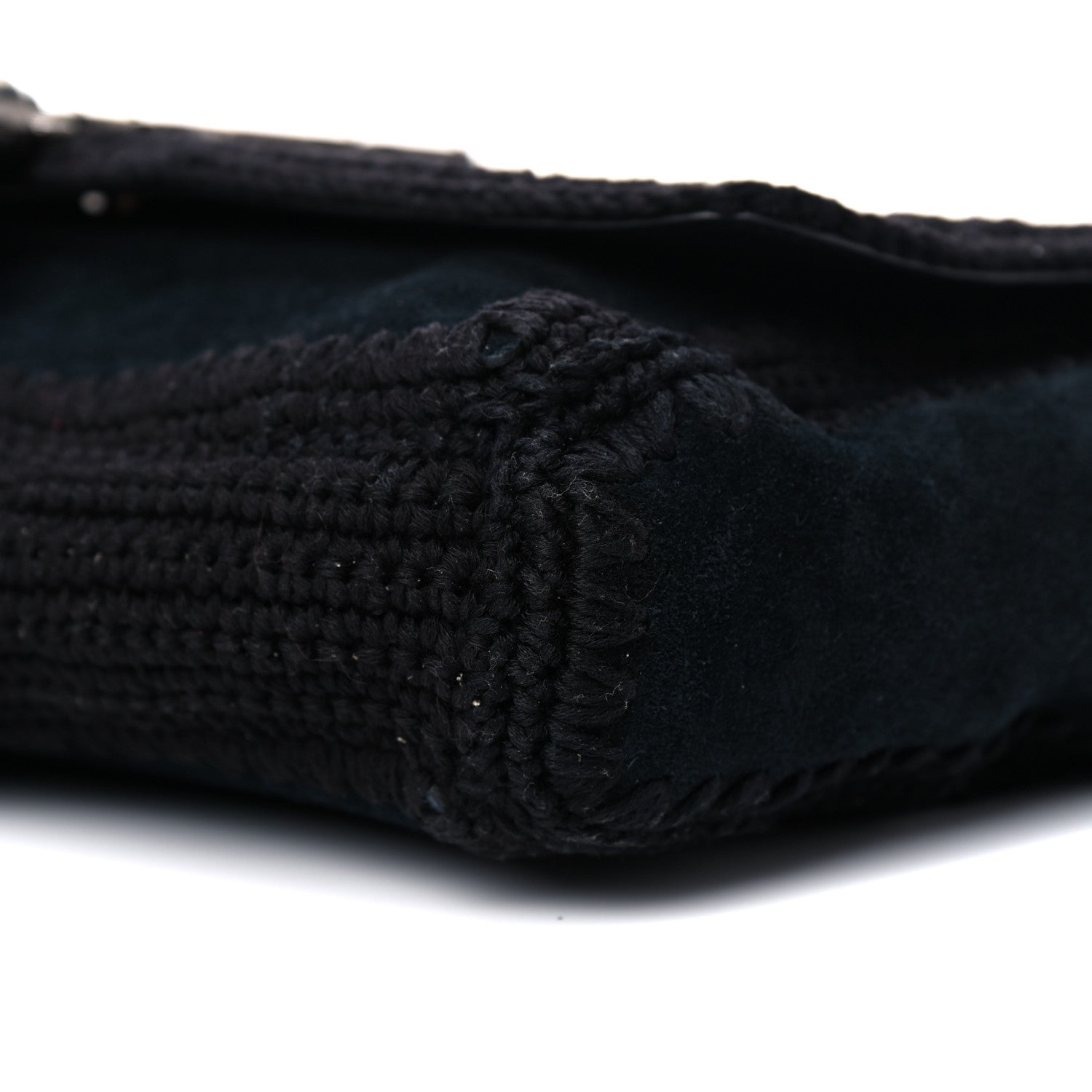 Saint Laurent Suede Monogram Medium Kate Whipstitch Shoulder Bag Black 10 of 10