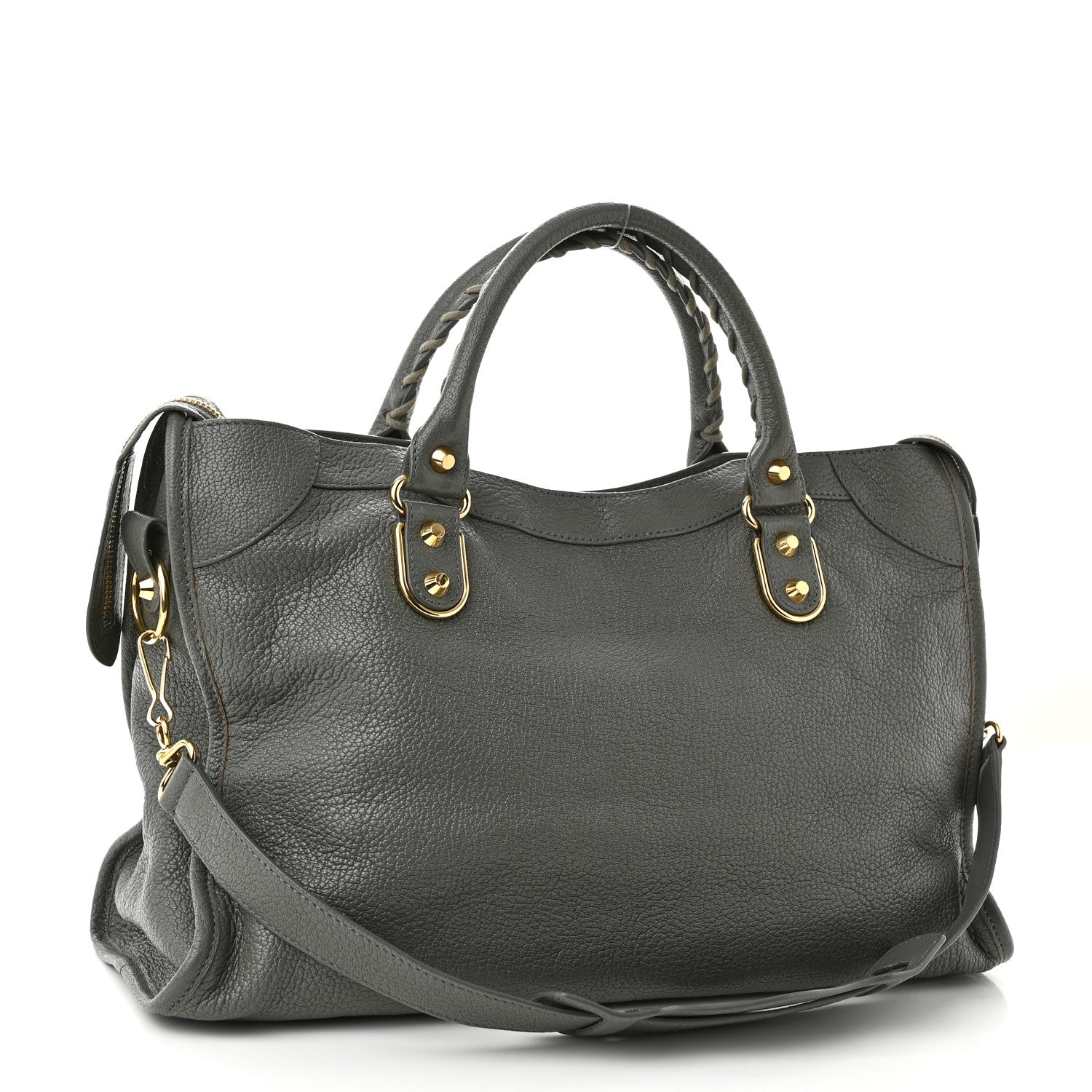 Balenciaga Chevre Gold Metallic Edge Hardware City Gris Acier 3 of 10