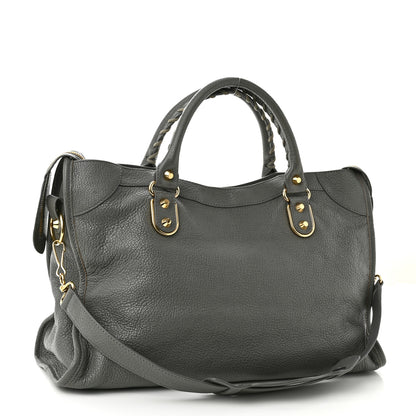 Balenciaga Chevre Gold Metallic Edge Hardware City Gris Acier 3 of 10