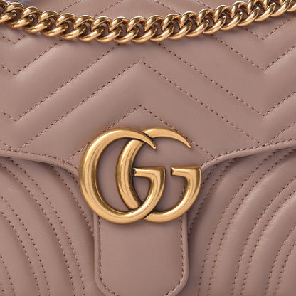 Gucci Calfskin Matelasse Small GG Marmont Shoulder Bag Porcelain Rose 13 of 13