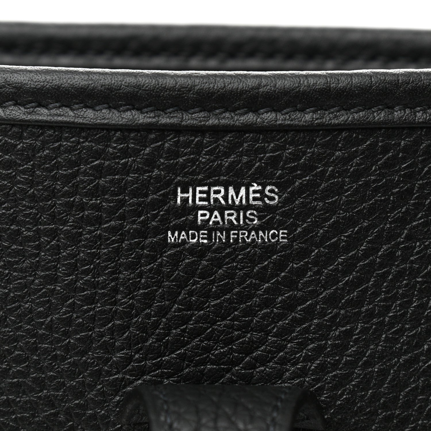 Hermes Taurillon Clemence Evelyne III PM Black 6 of 10
