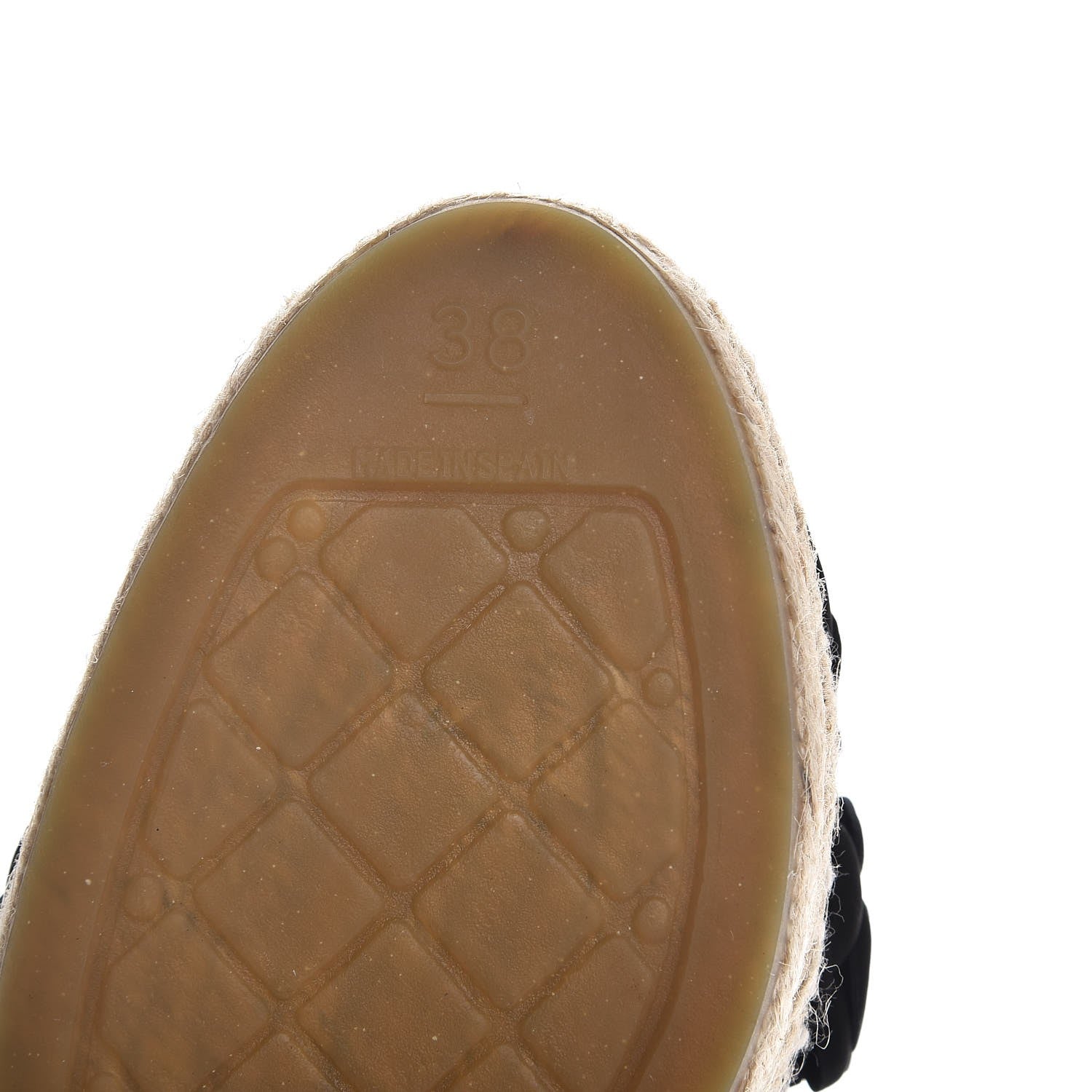 Chanel Suede Camellia CC Espadrilles 38 Black 8 of 9
