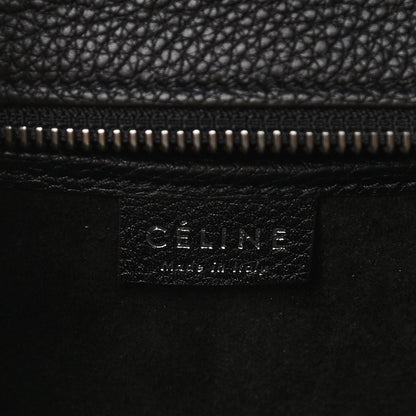 Celine Drummed Calfskin Nano Luggage Black 6 of 9