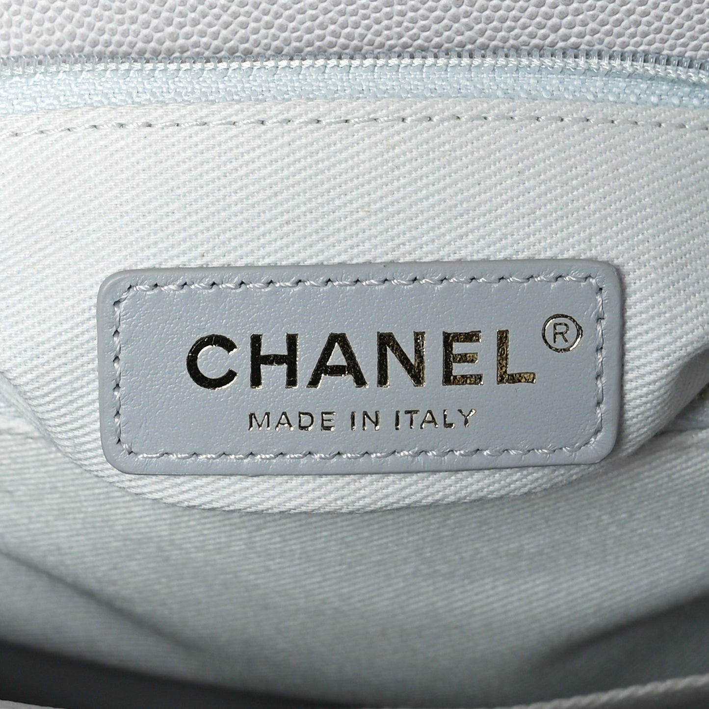 Caviar Quilted Small Coco Handle Flap Light Grey