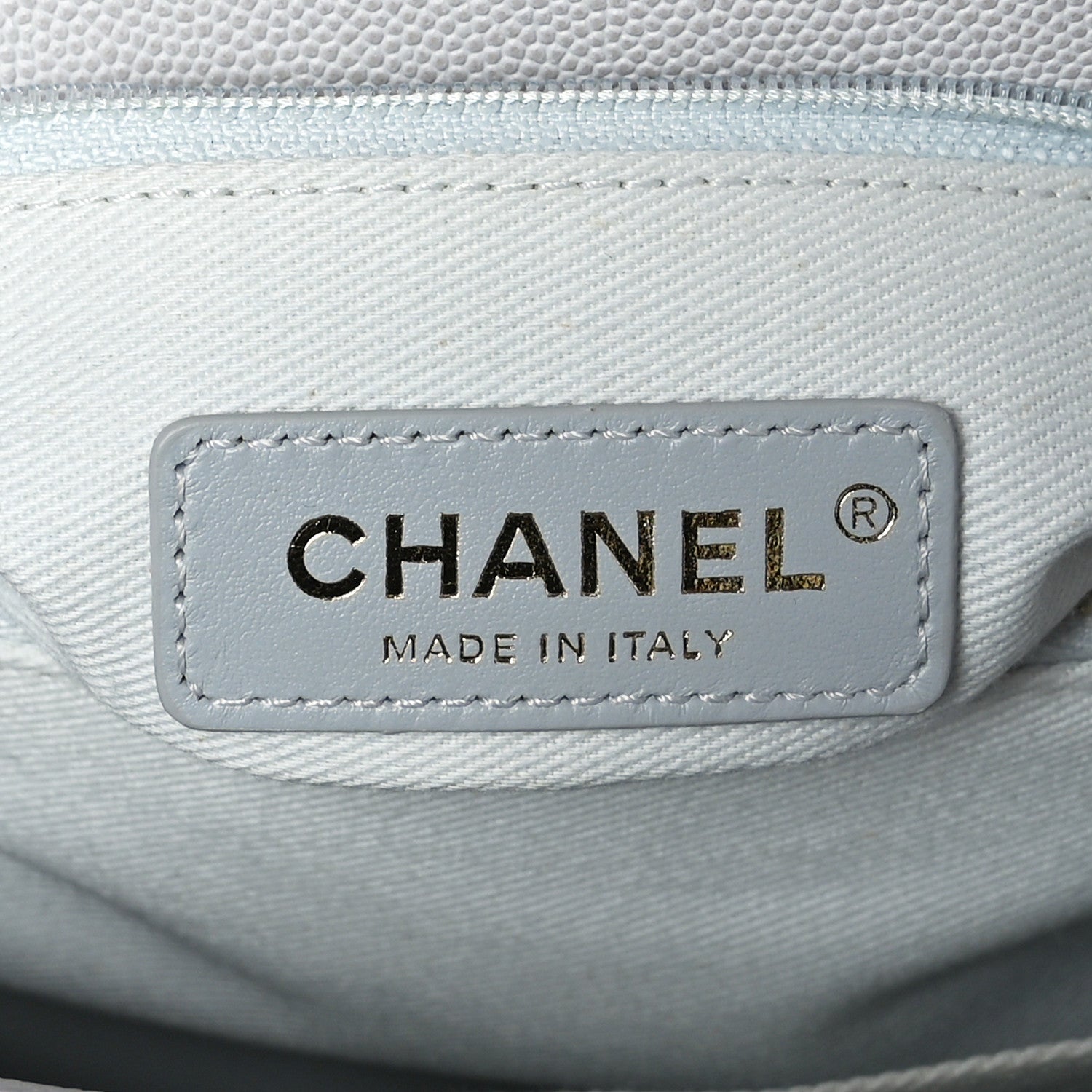 Chanel Caviar Quilted Small Coco Handle Flap Light Grey 7 of 9