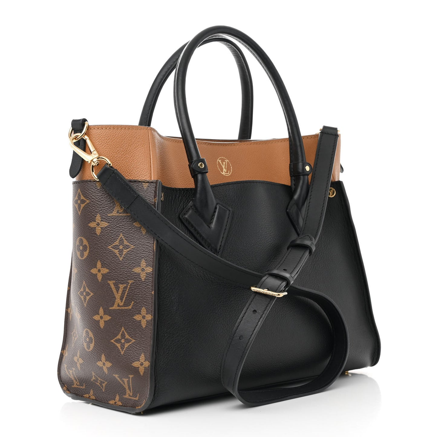 Calfskin Monogram On My Side Black