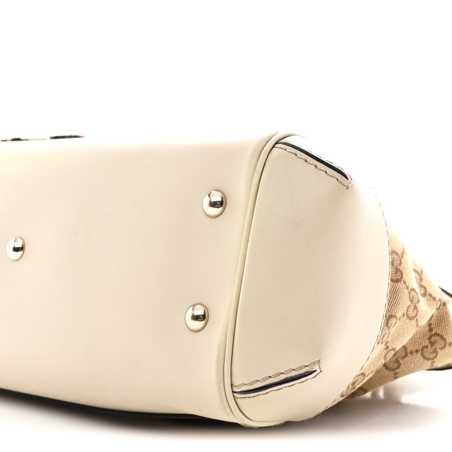 Monogram Web Mayfair Top Handle Satchel Beige