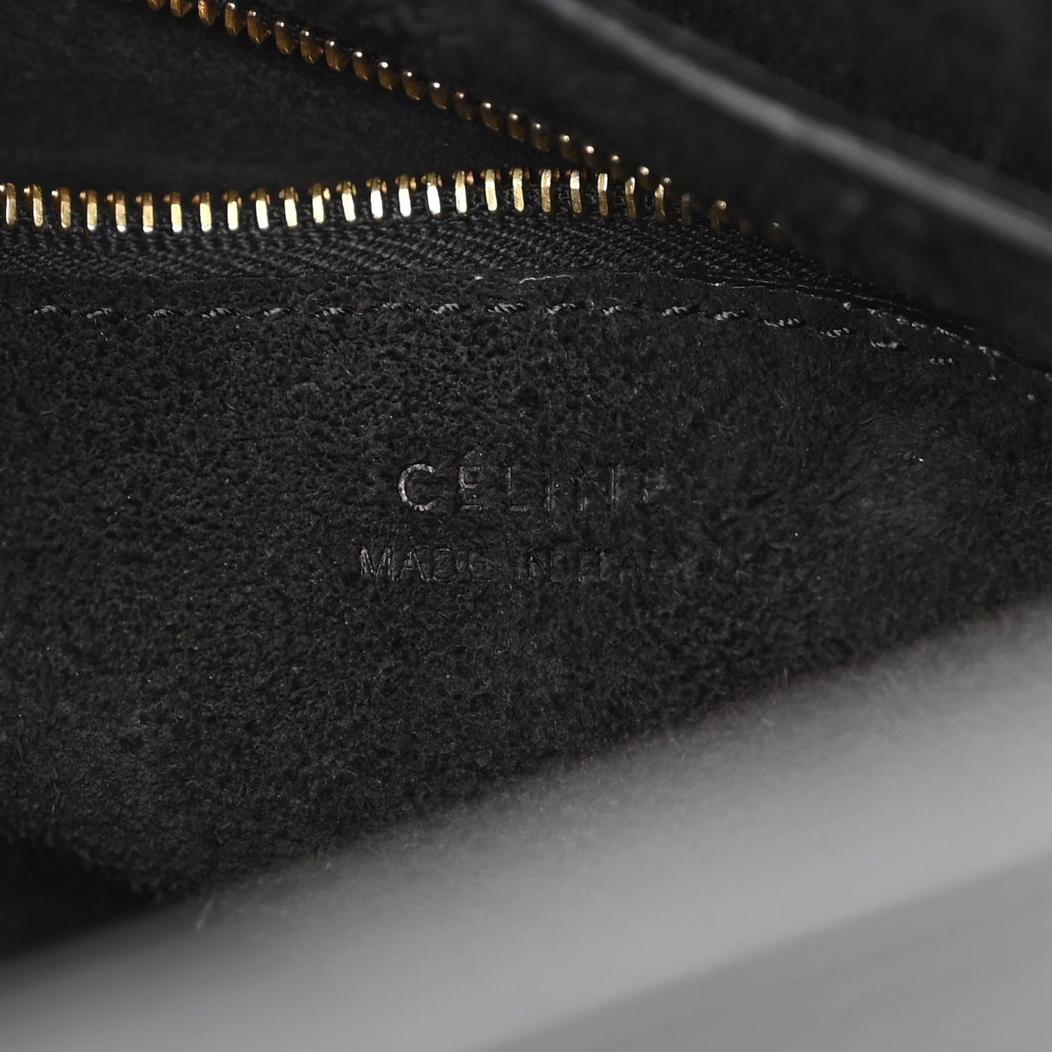 Celine Soft Grained Calfskin Small Sangle Bucket Bag Black 6 of 10