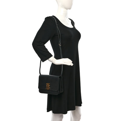Burberry Calfskin Medium TB Bag Black 2 of 10