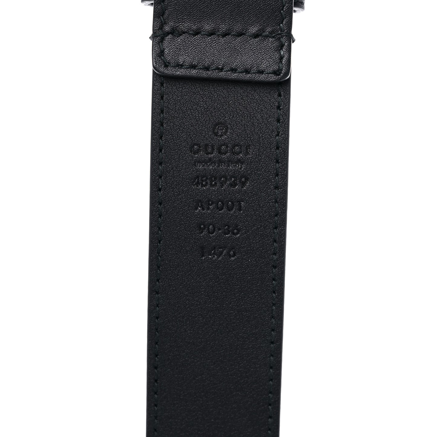 Calfskin Horsebit Belt 90 36 Black