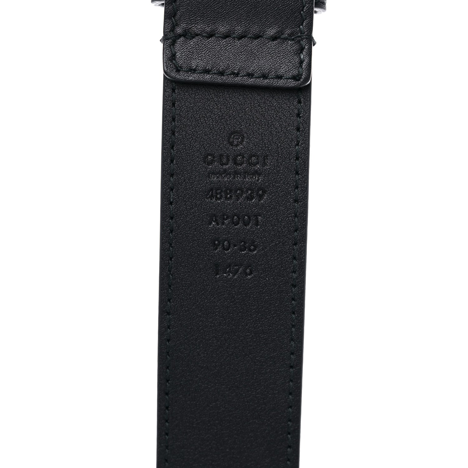 Gucci Calfskin Horsebit Belt 90 36 Black 5 of 5