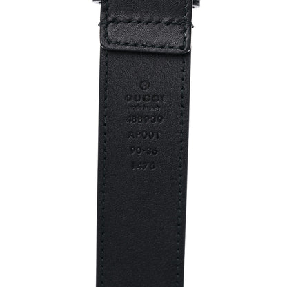 Gucci Calfskin Horsebit Belt 90 36 Black 5 of 5