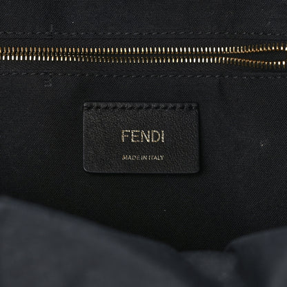 Fendi Vitello Bi-Color FF 1974 Embossed Mini Backpack Maya Black 5 of 9