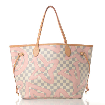 Louis Vuitton Damier Azur Tahitienne Neverfull MM 3 of 15