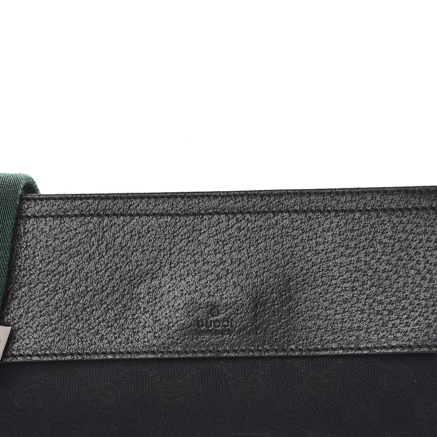 Monogram Web Belt Pouch Bag Black