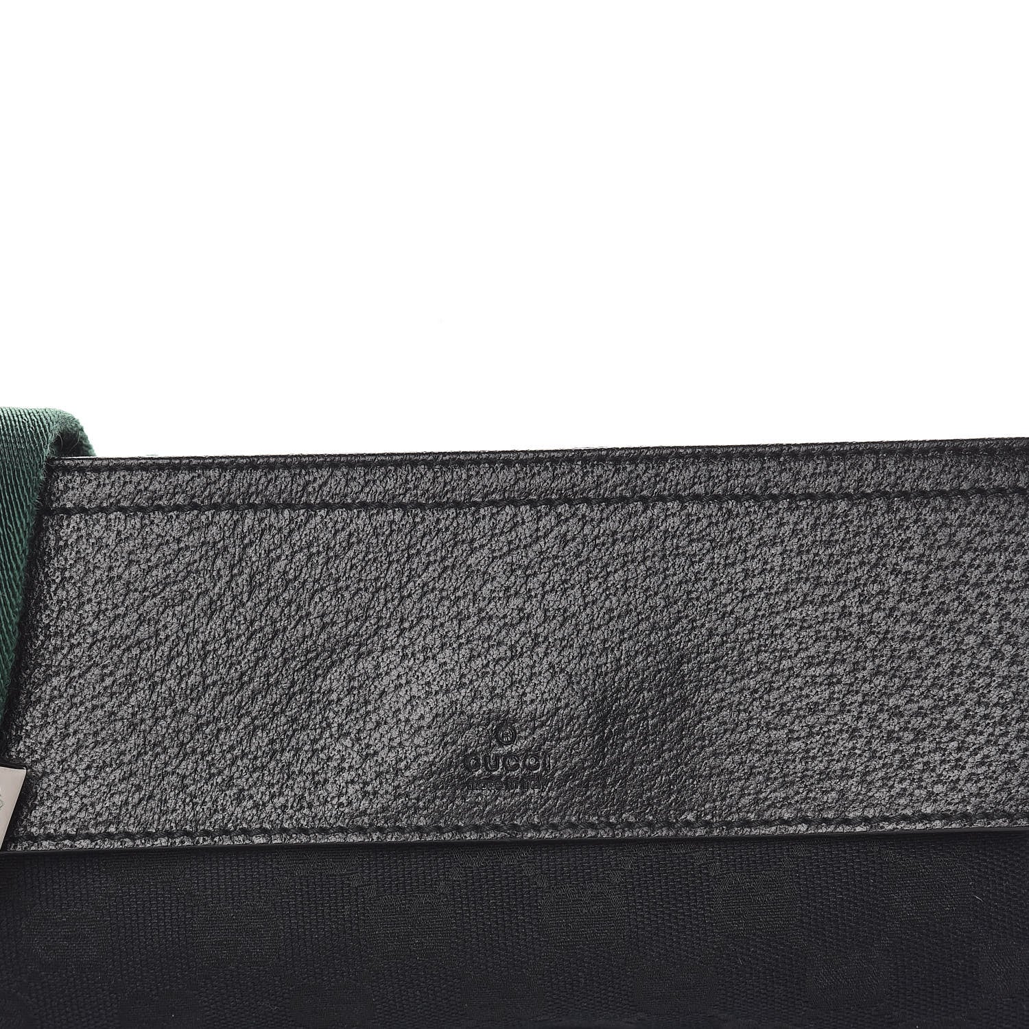 Gucci Monogram Web Belt Pouch Bag Black 10 of 10